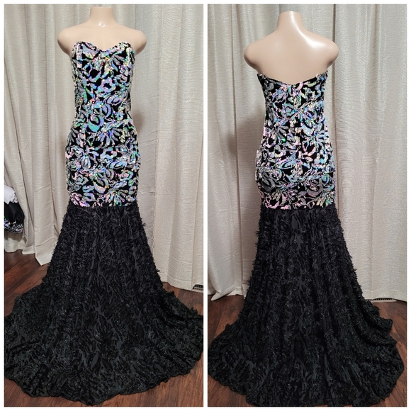 Hand made Prom,Evening, formal party Dresses new L - Picture 1 of 9